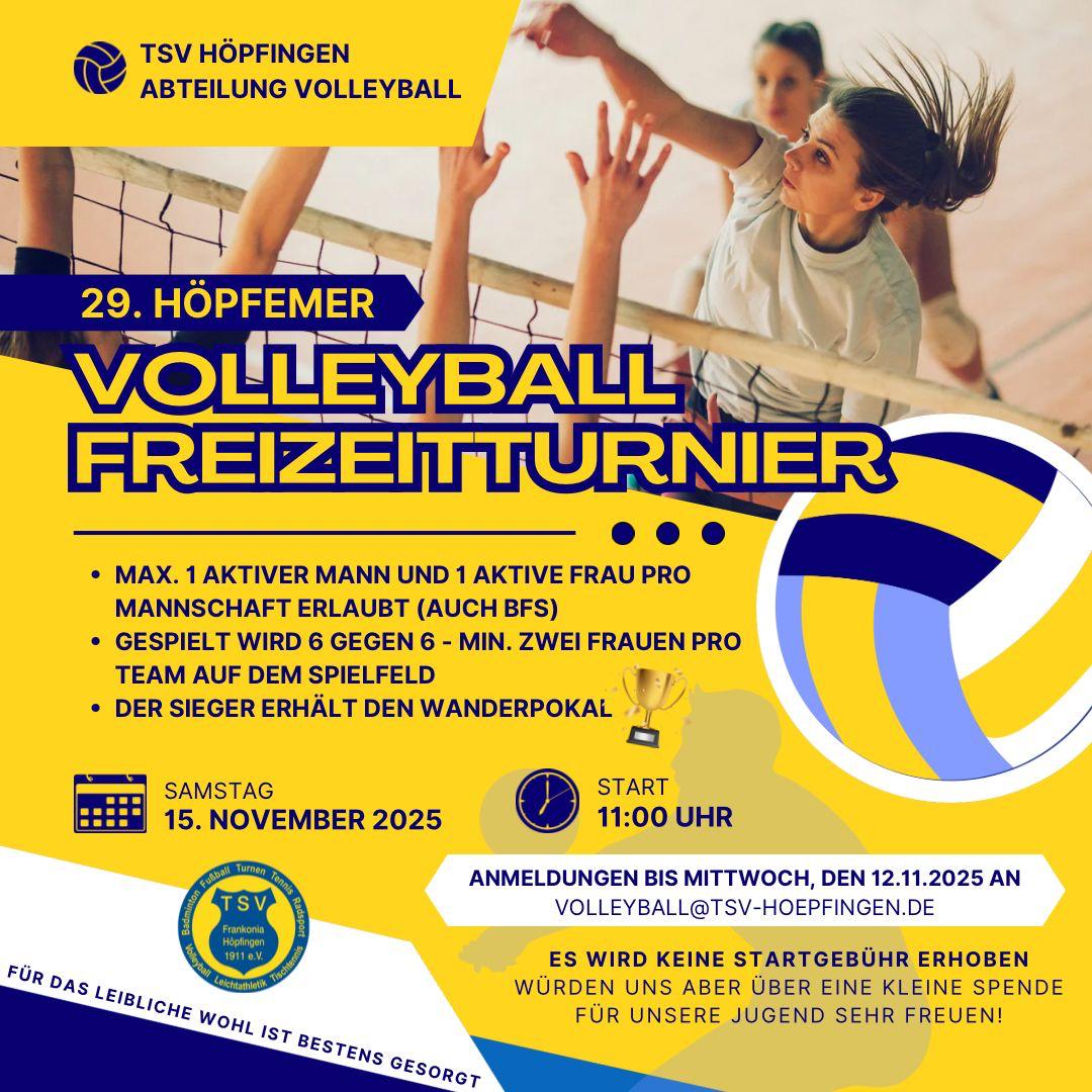  29. Höpfemer Volleyball-Freizeitturnier